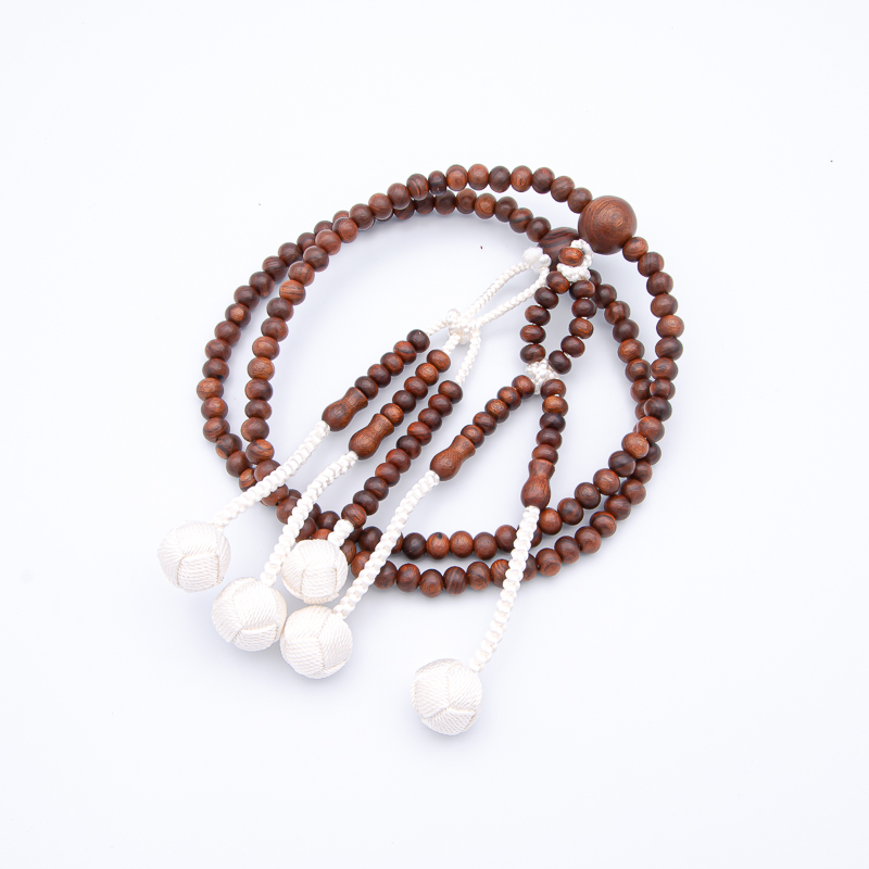 栴檀 数珠 8寸（小・女性向け） 木 カガリ梵天 創価学会念珠 | 【公式